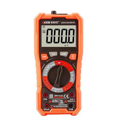 China VICTOR 890G+ Digital Multimeter 6000 Counts Range True Smart Anti-burning Manual Tester RMS NCV Universal Multimeter 188*88*58mm for sale