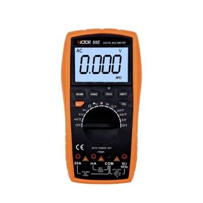 China VICTOR 88E 3999 Manual Auto Range Digital Multimeter Smart Count True RMS Measuring DCV VBC DCA ACA Duty Cycle Diode Meter 65*45mm for sale