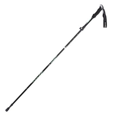 China Hiking/hiking/ski maker alpenstock EVA cork grip walking stick aluminum alloy solid straight trekking pole for hiking for sale