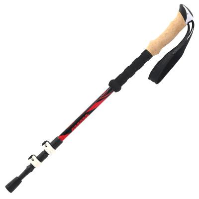 China 7075Aeronautical Aluminum 7075Aeronautical Walking Stick High Quality Ultralight External Lock Adjustable Trekking Pole Hike/Rise/Ski for sale