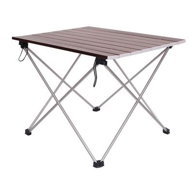 China Good Stability Portable Folded Camping Table Minimalist Useful Quick Installation 55cm*44.6cm*41cm Aluminum Outdoor Table for sale