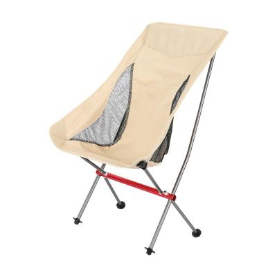 China Modern Useful Breathable Non-slip Outdoor U-Weighing Portable Camping Chair 7075 Aluminum Alloy Folding Chair For BBQ for sale