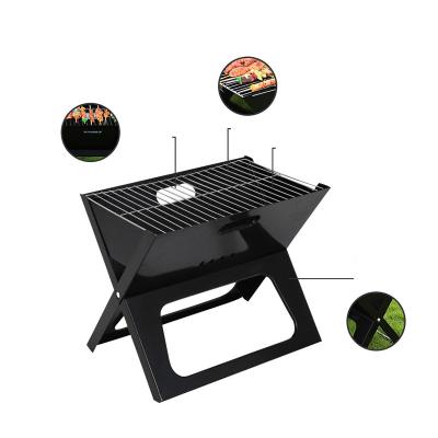 China Not easy to deform popular X type carbon steel portable camping GRILL easy to clean high hardness folding out bbq grills for sale