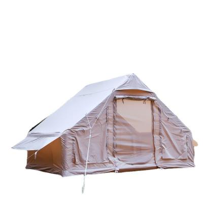 China Extended Type Popular Easy Setup Oxford Cloth Camping Tent One Room Double Door PVC Gas Column Inflatable Tent Outdoors for sale