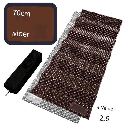 China Portable Aluminum Outdoor Protective Film Cushion Thickened Professional Wear-resistant Single Folding Sleep Mat For Rising for sale