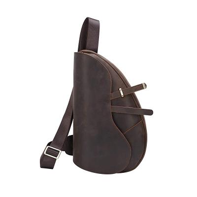 China High Quality Full Grain Sling Bag Stylish Leather Cross Body Bag Shoulder Chest Bag for sale