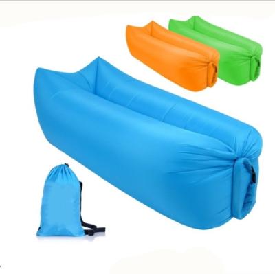 China Mummy Outdoor Inflatable Sofa Bag Air Sofa Banana Air Bed For Beach Camping Lazy Sleeping Bag for sale