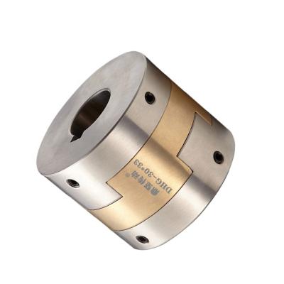 China Factory Regidity High ISO Certificate DFCG Stainless Steel Drive Shaft Coupling Flexible Type Locked Keyway Sliding Oldham Coupler for sale