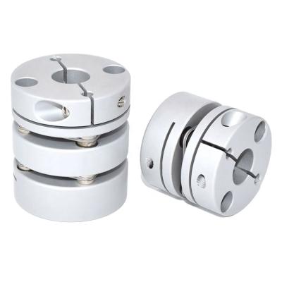 China Zero Kickback Light Duty Flexible 8mm Aluminum Motor Locked Shaft Disc Coupling for sale