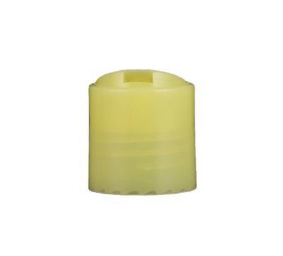 China Non Spill Yellow Color 28 410 Disc Cap Shampoo Detergent Cap Cap for sale