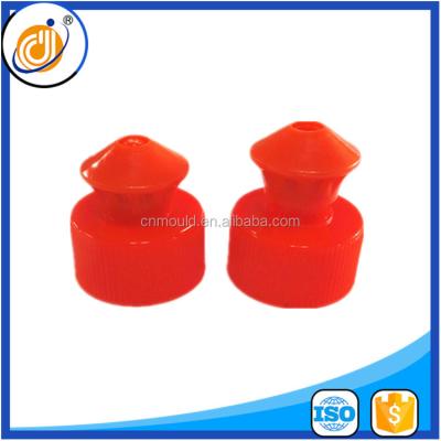 China New child safe design accept customer design 24 plastic water cap 410, pull push closure cap, for sale