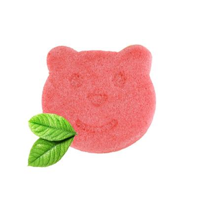 China All Natural Hot Selling Oem Cute Bear Shape Facial or Bath Body Plant Baby Organic Natural Konjac Sponge For Intants Toddlers Bathing for sale