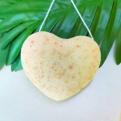 China All Natural Heart Shape Super Soft Natural Baby Shower Konjac Sponge Manufacturers Customized for sale