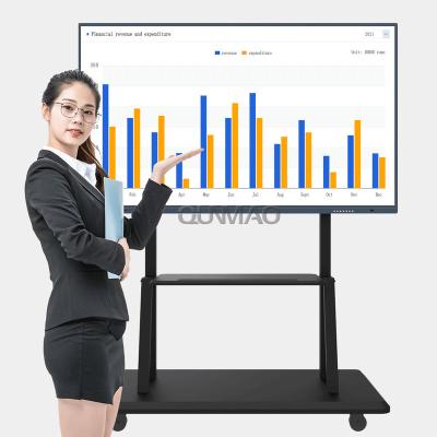 China All In One Multi System Dual System Monitor 98 Inch 3840x2160 PC Touch Screen White Panel For Office Dating 98inch for sale