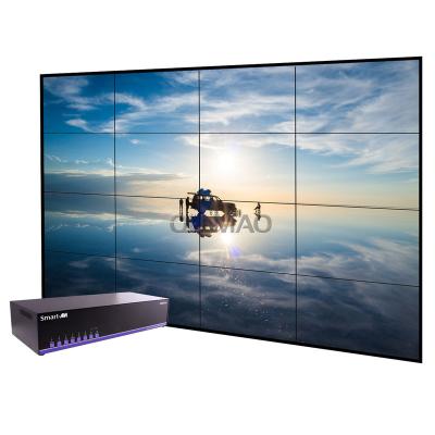 China Qunmao Indoor LCD Video Wall 1920x1080 Indoor Indoor Video Wall Screen 55 65 Inch Custom Size Small Video Display Screen for sale