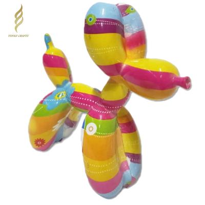 China Custom Europe Resin Crafts Resin Balloon Dog Sculpture by Jeff Koons Balloon Dog Ornaments for sale