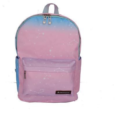 China Fashion Anti-theft New All Over Gradients Pattern Printing Children School Bag For Boys Girls Children Teenagers Schoolbags Student Backpack for sale