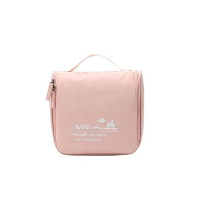 China Fashion Hanging Toiletry Bag Makeup Waterproof Portable Textile Travel Toiletry Bag For Woman And Man Polyester Large for sale