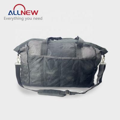 China Multifunctional Reusable Recycle Canvas Mesh Large Travel Handbag Beach Reusable Grocery Shopping Bag Eco-friendly Supermarket Eco-Friendly for sale