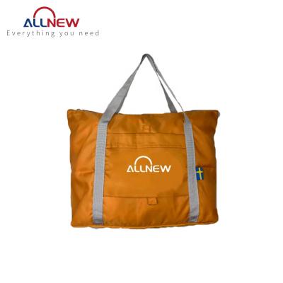 China 230D Tote Bag Recycling Eco-Friendly Large Reusable Collapsible Foldable Shopping Bags Supermarket Collapsible Custom Foldable Portable Nylon Grocery for sale