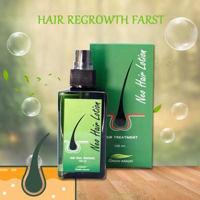 China High Quality 100% Neo Loss Prevention Green Wealth Hair Lotion Care Spray To Stop Hair Loss Root Nutrients Hair Lotion New Thailand for sale