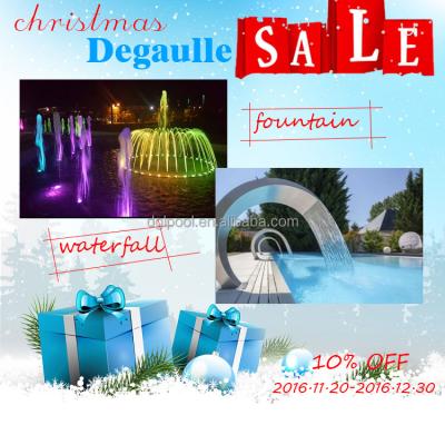 China Europe fashionable stype or fountain 2016 traditional style christmas sale swimming pool resin waterfall accessory with pump for sale