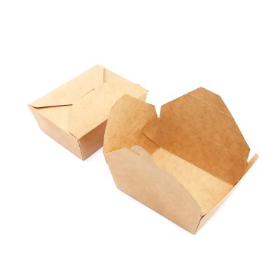 Китай Wholesale Disposable/Recyclable Biodegradable Kraft Paper Food Packaging Salad Box продается