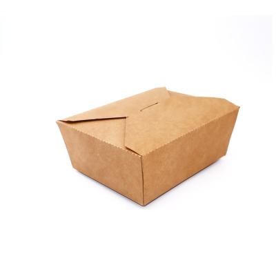 Китай Manufacturer Custom Wholesale Lunch Disposable / Recyclable Brown Food Packaging Paper Packaging Boxes продается