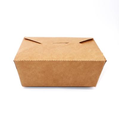 Chine Disposable / Recyclable Custom Eco - Friendly 16oz 26oz 32oz Take Away Biodegradable Disposable Kraft Paper Box à vendre