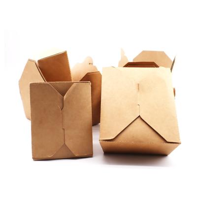 China Disposable Food Wrapping Paper Food Box Packaging Disposable/Recyclable Wholesale Takeout Food Container for sale