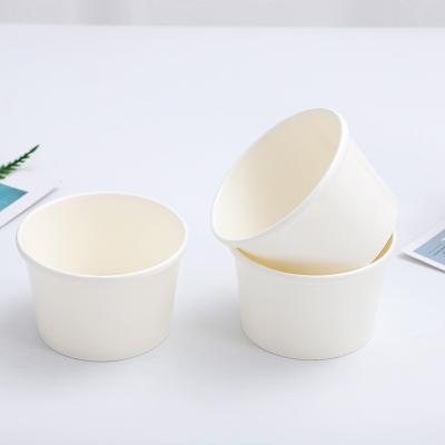 China Disposable High Quality Customized Biodegradable Paper Rolls Soup Cups With Lids for sale