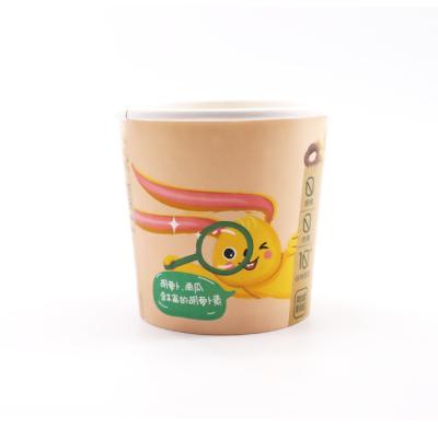 中国 Disposable Disposable Ice Cream Food Paper Cup White Custom Soup Bowl With Logo Printing 販売のため