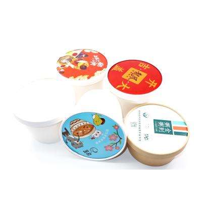 中国 Hot Selling Disposable Thickened Disposable Biodegradable Custom Paper Salad Bowl With Lid For Soup 販売のため