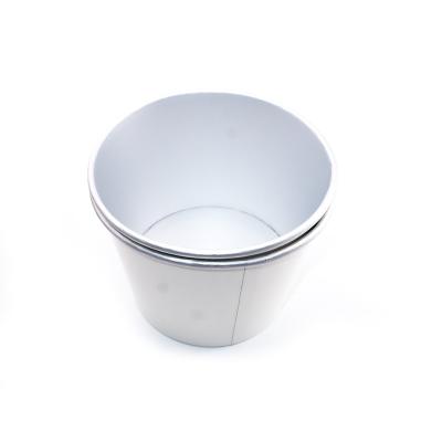 China Biodegradable High Quality Various Sizes Biodegradables Aluminum Foil Coated Yogurt Paper Cups Ice Cream Cold Tub With Lid for sale