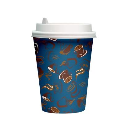 Cina Low Price Disposable Selling Multiple Color Hot Paper Coffee Paper Cup Coffee Paper Cup With Sleeves And Lids in vendita