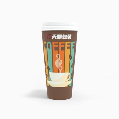 Cina 8oz 12oz 16oz Disposable Wholesale Printing Single Wall Disposable Paper Cups Customized Hot Paper Coffee Cup in vendita