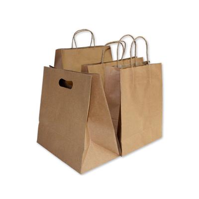 中国 Wholesale Custom Disposable White Brown Kraft Gift Craft Shopping Designer Paper Bags 販売のため