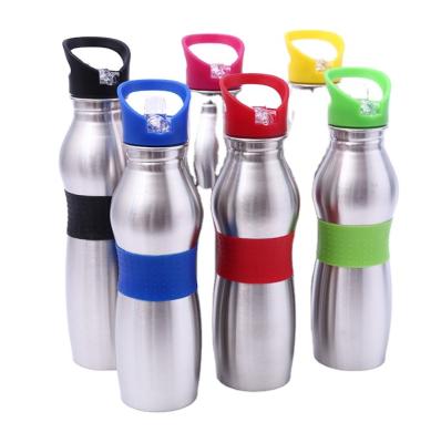 China New Hot Novelty Stocked Viable Customized Logo Sport Drink Single Walled Branded Stainless Steel Water Bottle for sale