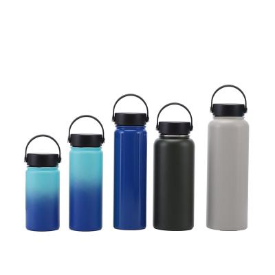 China New Design Large Vacuum Insulation Stainless Steel Vacuum Sustainable Sports Water Bottle With Lid for sale