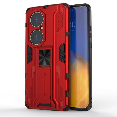 China Anti-drop 2 in 1 phone case for huawei p50 pro case PC tpu magnetic car holder holder cover for huawei p50 pro case for sale