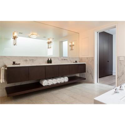 China Custom Design European Luxury Modern Bathroom Style Bath Furniture Hotel Hotel Vanity With Mirror Cabinet for sale