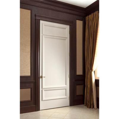 China Sound Insulation PVC Composite Interior Door Europe MDF Wooden Door Designs Glass Doors for sale