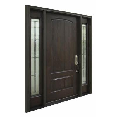 China Heat Insulation Style Modern Single Pivot Solid Wood Door With Front Entry Door Design for sale