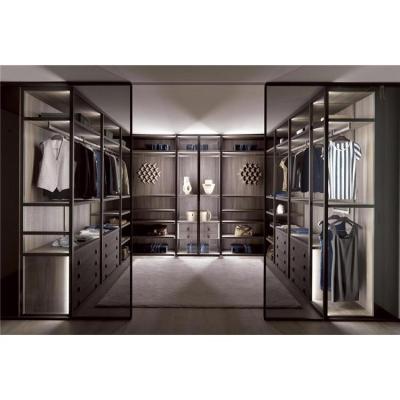 China Guangzhou Adjustable (Height) Melamine Finish Wardrobe Closet Walk In Closet Wardrobes for sale