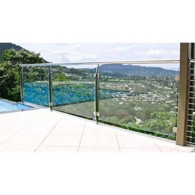 China Modern Customized Glass Post Stair Railing Post Porch Railings Stainless Steel Handrails Glass Post for sale