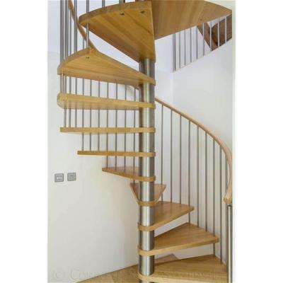 China Modern Central Kit Stainless Steel Cantilever Stairs Stringer Around Spiral Stairs For Home for sale