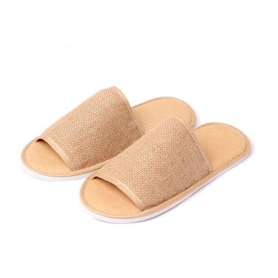 China 2020 Indoor Slipper Jute Slipper ECO Factory Men Women Outdoor Slippers For Guest for sale