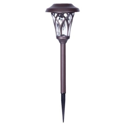 China Waterproof Metal Stainless Steel Spike Patio Stake Outdoor Yard Garden Line Garden Pathway Led Solar Lawn Lamps Light for sale