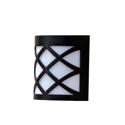 China Garden Amazon Garden Led Sensor Lamp Cross Fencen Solar Wall Mounted Lamp Landscape Garden Light for sale