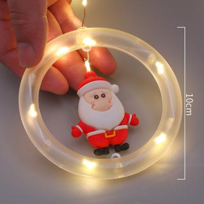 China ABS+PVC Christmas Decoration String Lights Holiday Hanging USB Power Lamp Cartoon LED Bedroom Curtain Ornament Lights for sale